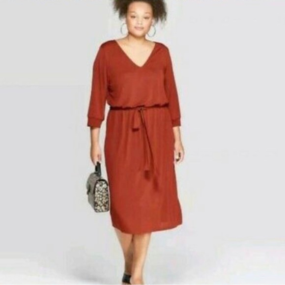 Ava & Viv Midi casual dress 3x - Picture 10 of 10